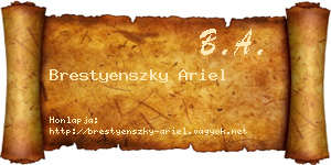 Brestyenszky Ariel névjegykártya